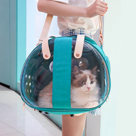 Sac pour chien Double Fish transparent chiot chat canne sac à dos accessoire choses accessoires sac produits petite cage animal de compagnie siège lit Double Fish sac pour chien transparent chiot chat canne sac à dos accessoire