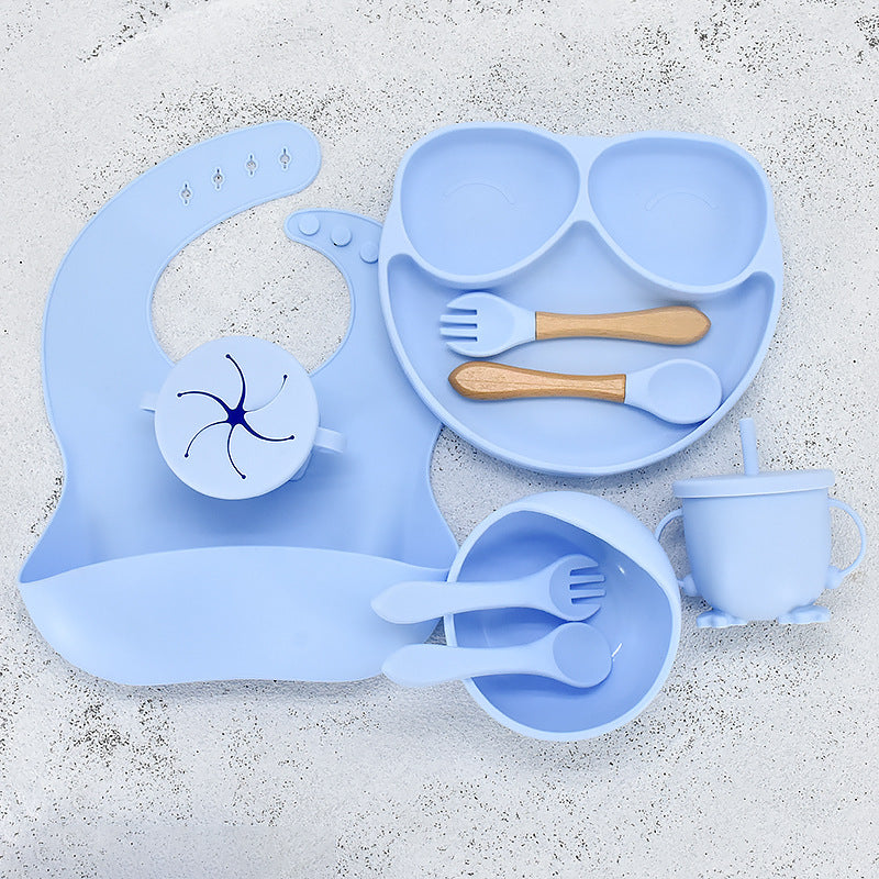 Assiette et bol d'apprentissage 11 pièces pour bébé