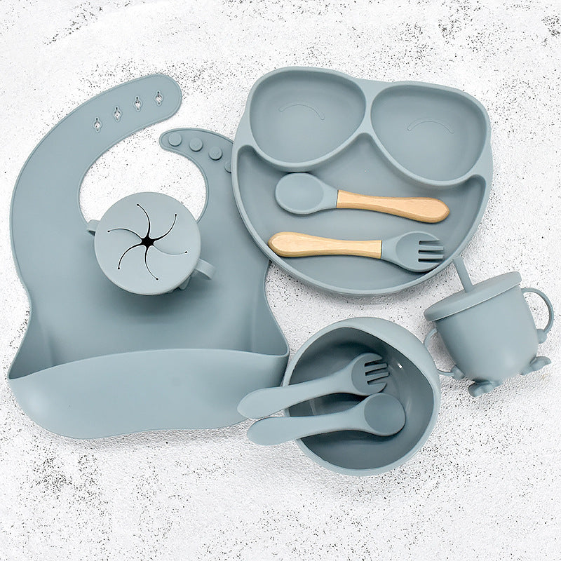 Assiette et bol d'apprentissage 11 pièces pour bébé