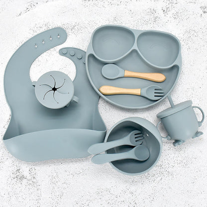 Assiette et bol d'apprentissage 11 pièces pour bébé