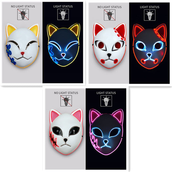 Masque de chat LED Luminous Line