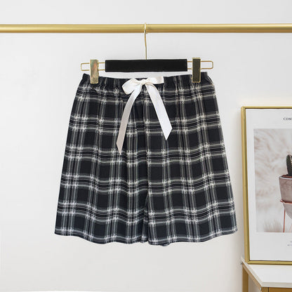 Pantalon de pyjama en soie de coton pour femme, short d'été fin et décontracté