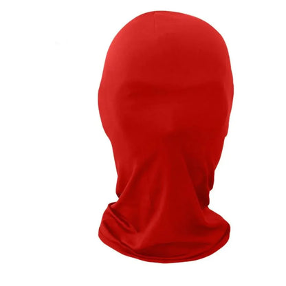 2pcs Black Cosplay Full Mask | Breathable Thin Hood for Halloween and Party Costumes