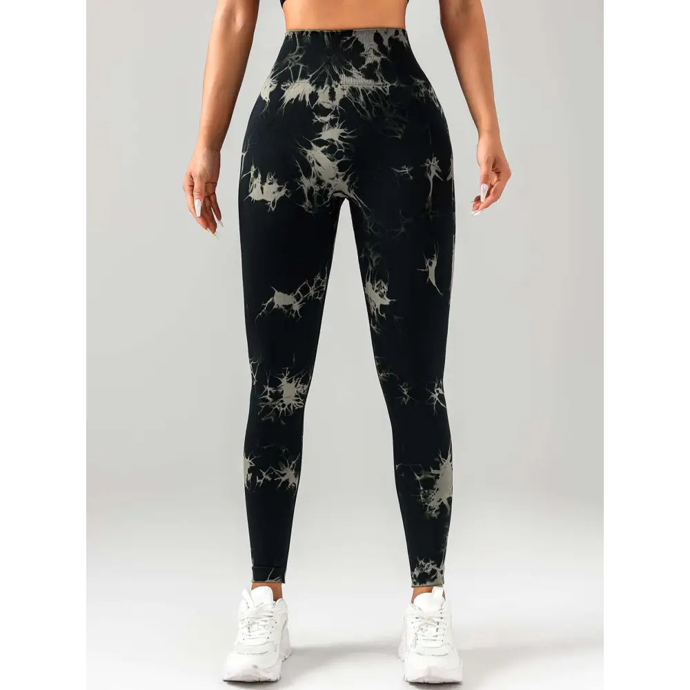3 Pack Tie Dye High Waist Seamless Leggings