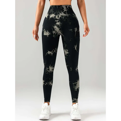 3 Pack Tie Dye High Waist Seamless Leggings
