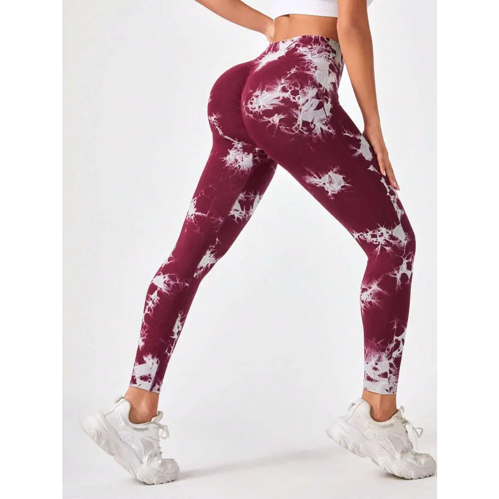 3 Pack Tie Dye High Waist Seamless Leggings