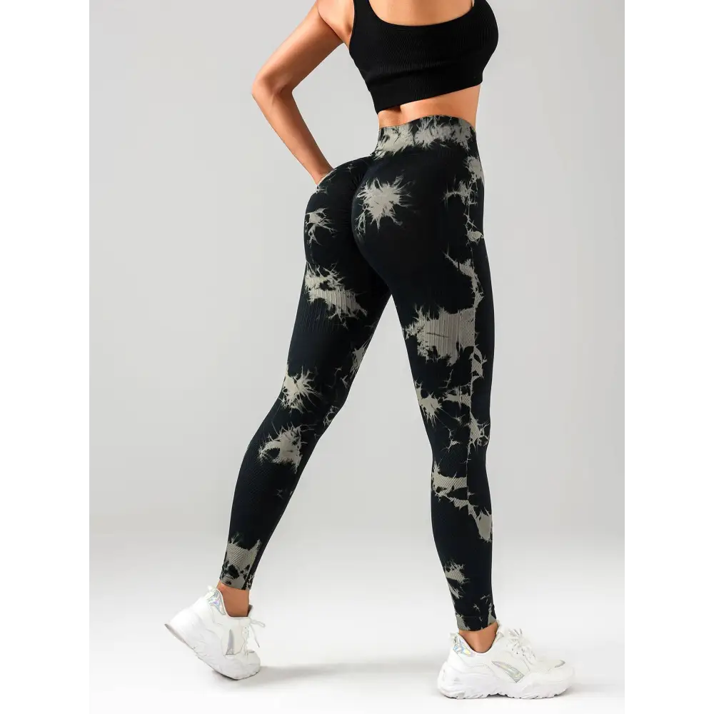3 Pack Tie Dye High Waist Seamless Leggings