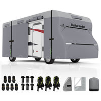 Umbrauto RV Cover Class C Upgraded 7 Layers Anti-UV Top Panel Motorhome Cover,Gray
