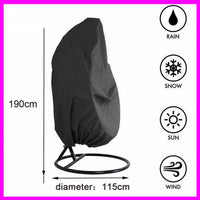 Funda negra para silla de exterior