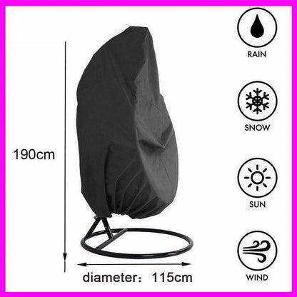 Funda negra para silla de exterior