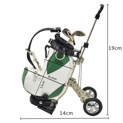 Golf bag pen holder decorations