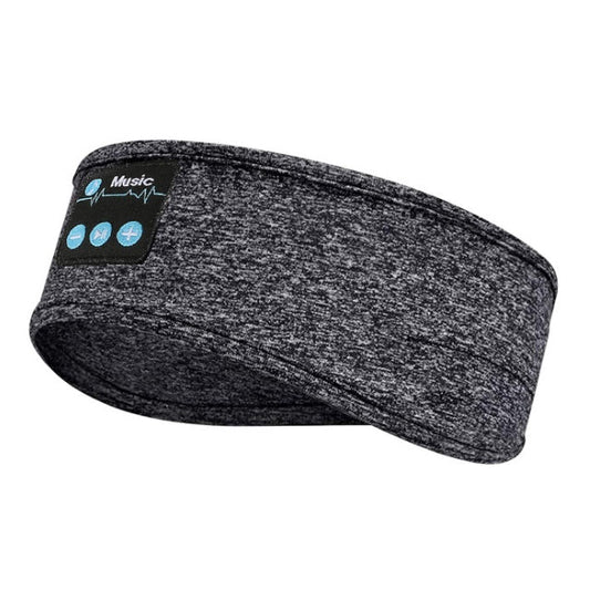 Bandeau de sport sans fil Bluetooth V5.0 avec musique, appels stéréo et bandeau de sommeil occultant