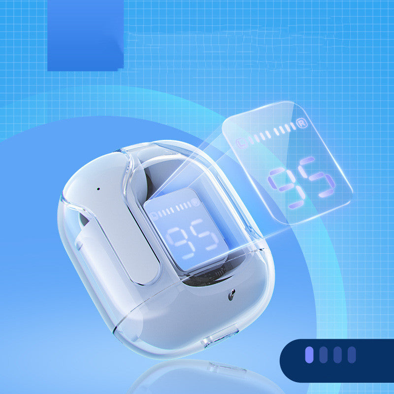 Mini auriculares inalámbricos Bluetooth con pantalla digital LED de alimentación