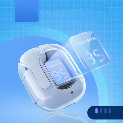 Mini auriculares inalámbricos Bluetooth con pantalla digital LED de alimentación