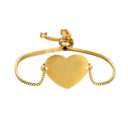 Pulsera telescópica de corazón DIY