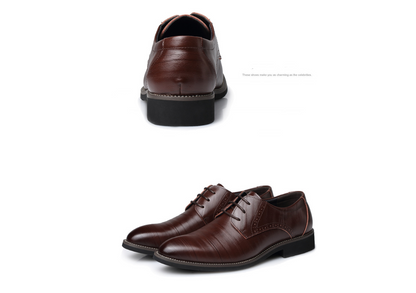 Chaussures pour hommes en cuir chaussures de ville habillées d'affaires grandes tailles chaussures décontractées pour hommes