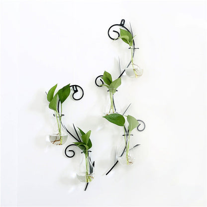 Transparent glass vase
