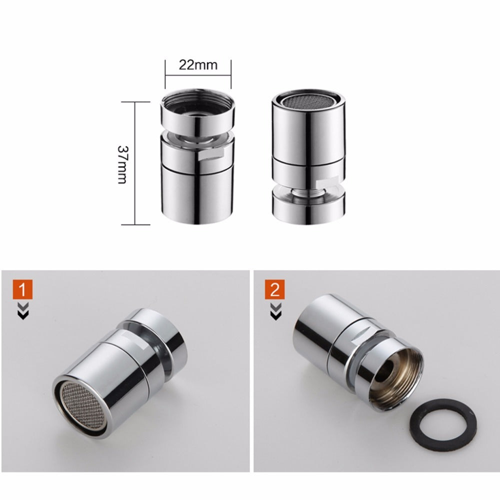 360 Swivel Faucet Aerator – Water-Saving Brass Tap Filter