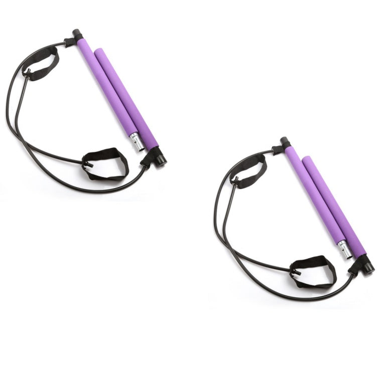 Bandes de résistance de yoga Crossfit, corde de traction pour exercices, barre de Pilates portable pour entraînement en salle de sport, bandes élastiques