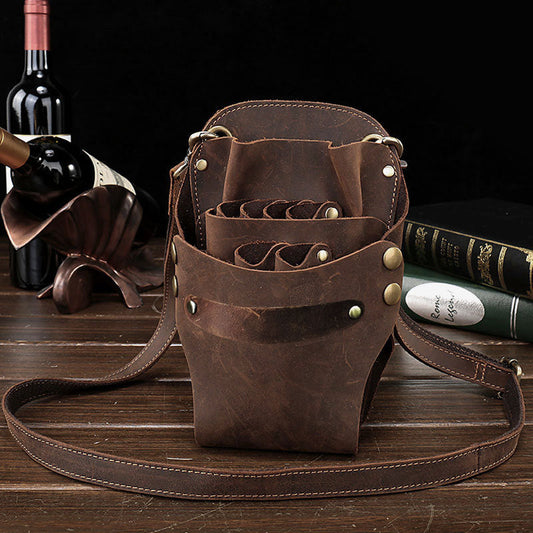 Sac de taille en cuir personnalisé pour outils de coiffure