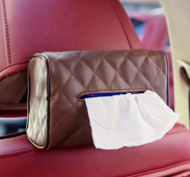 Boîte à mouchoirs de voiture à visière pare-soleil fixée au dossier de siège, distributeur de serviettes en papier créatif pour voiture, plateau mignon