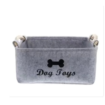 Pet Toys Felt Storage Basket