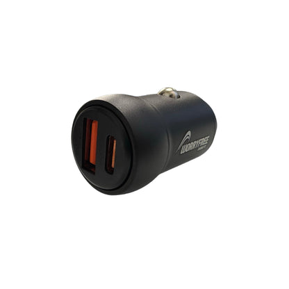 30W Dual Port Car Charger, Black