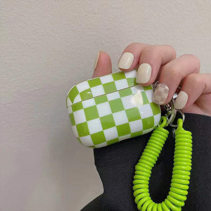 Plaid Phone Chain AirPods Protective Cover