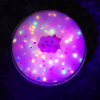 Boue cristalline fluorescente brossée et mince