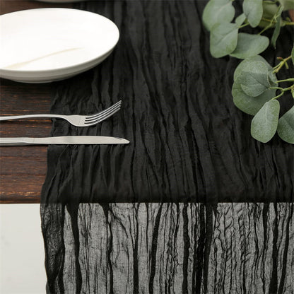 Balinese Crinkle Table Flag Boho Twist Tablecloth