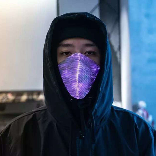 Masque LED Coloré Anti-Éblouissement
