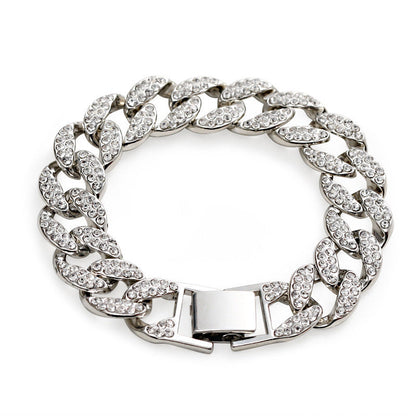 Cuban Bangle Bracelet Fashion Trendy Men's Jewelry