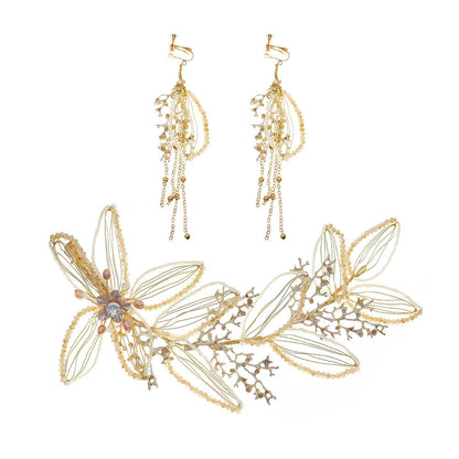 Jewelry Pearl Flower Headdress