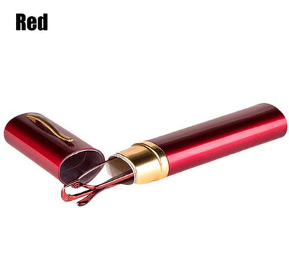 Pen holder reading glasses metal spring foot glasses pen holder portable old glasses