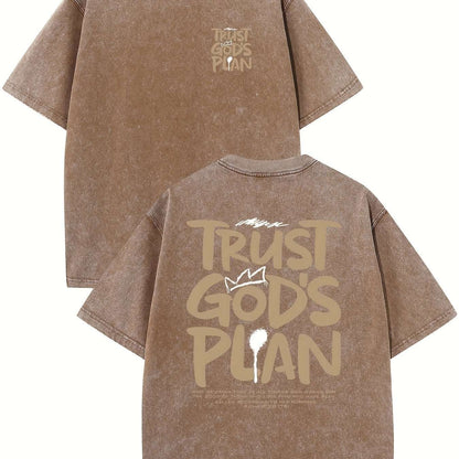 Retro Washed High Quality Cotton Pattern T-shirt