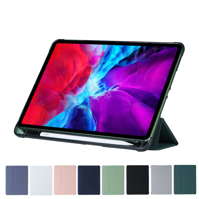 Compatible avec Apple, convient pour coque de protection ipad 10.9 pro 10.5 avec fente pour stylet, étui en cuir dormant mini, coque souple TPU airbag air4