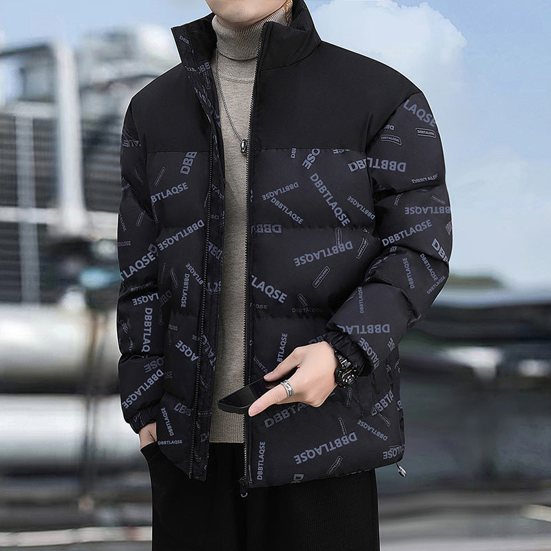Manteau d'hiver rembourré en coton imprimé