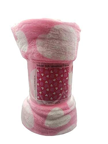 FAITH, HOPE, LOVE HOME DÉCOR Heart Throw Blanket – Ultra Soft Microplush 50"x60" | Cozy Love Theme Gift for Couch, Bed, Travel | Washable