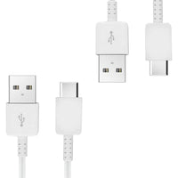 USB-C Cable 10 inch 2-Pack for Samsung S21 FE - Fast Quick Charge and Data Transfer