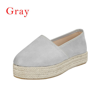 Women Hemp Platform Shoes