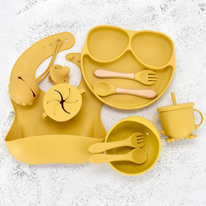 Assiette et bol d'apprentissage 11 pièces pour bébé