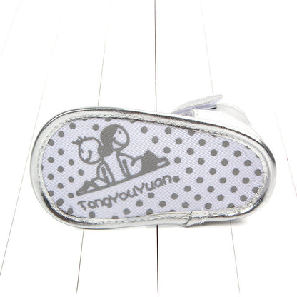 baby toddler shoes baby big flower PU sandals