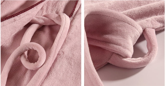 Robe unisexe d'hiver en velours de flanelle île de Bourgogne pour hommes et femmes
