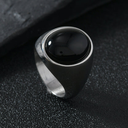 Stainless Steel Ring Casting Oval Natural