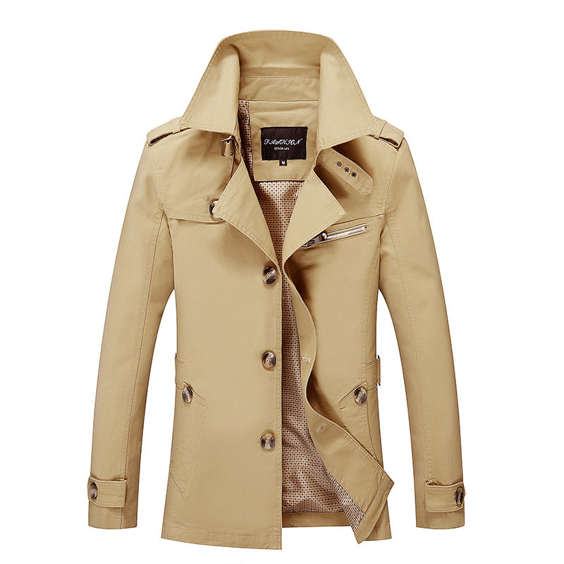 Blouson coupe-vent lavé homme printemps Mode coréenne veste homme Vêtements homme