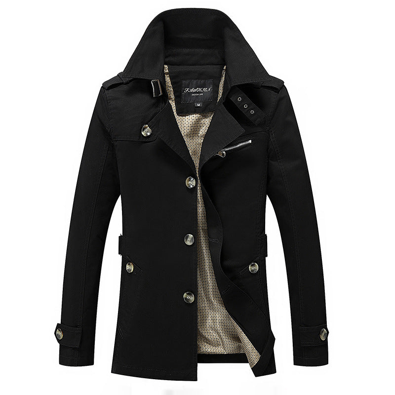 Blouson coupe-vent lavé homme printemps Mode coréenne veste homme Vêtements homme