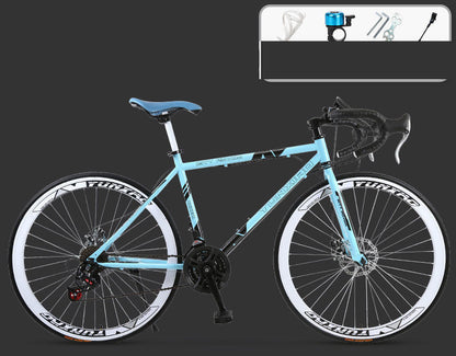 Road Race Variable Speed Solid Tire Double Disc Brake Bicycle