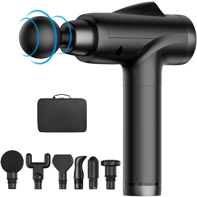 Pistolet de massage LCD pour fasciite, amincissant, relaxant les muscles du corps, du dos, massage profond des épaules, des tissus, des pieds, du cou, vibration Le K6J0