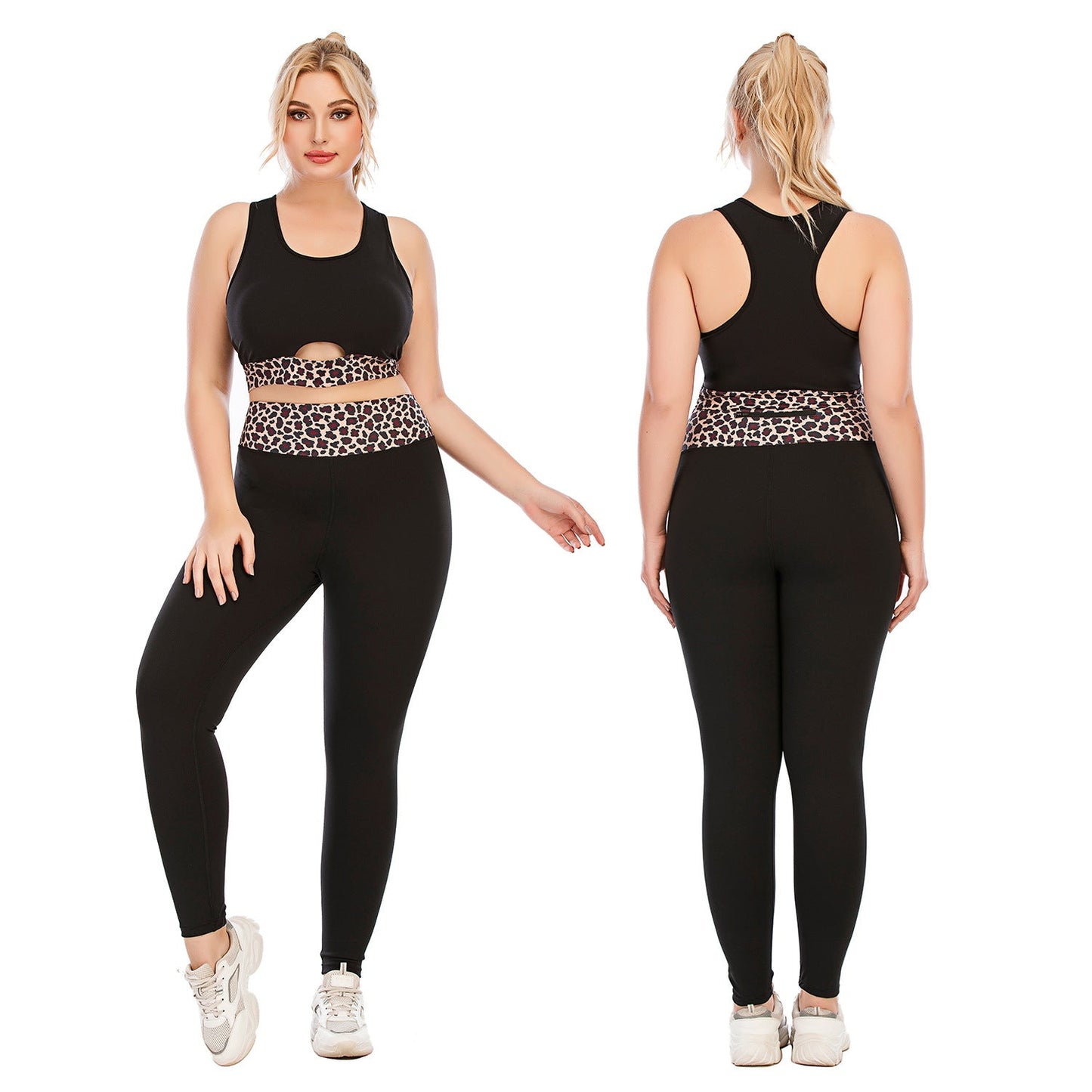 Tenues d'entraînement Grande Taille Vêtements de Yoga Moulants Pantalons Barbie Soutien-gorge de Sport