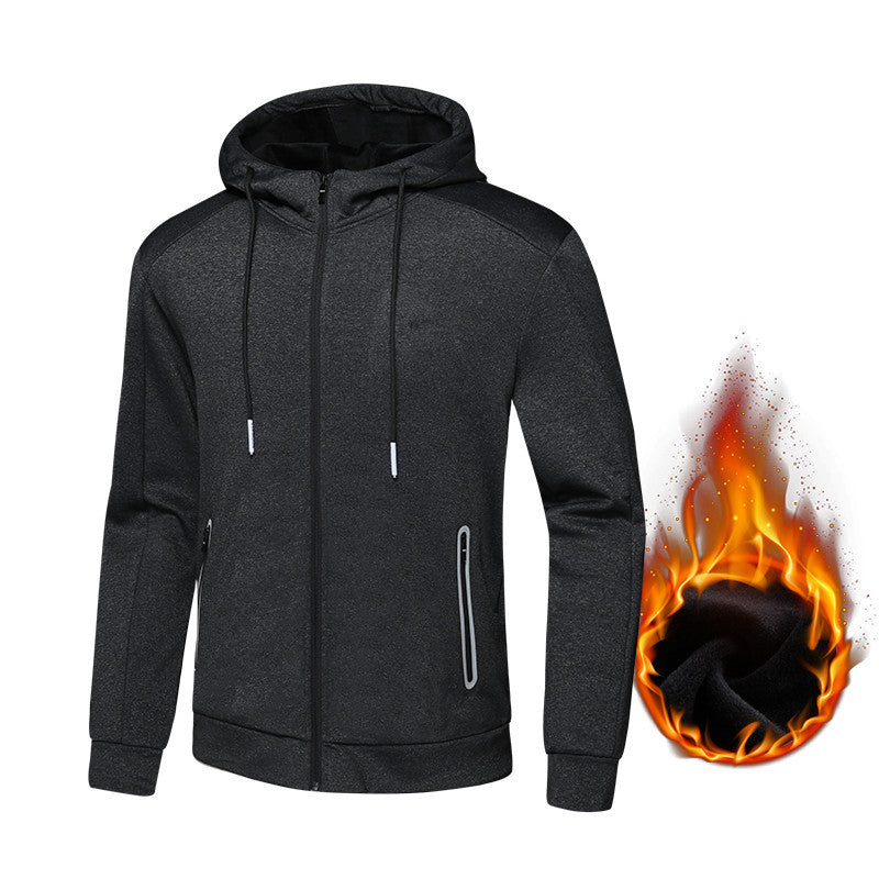 Veste décontractée en velours pour homme Grande taille Course Fitness